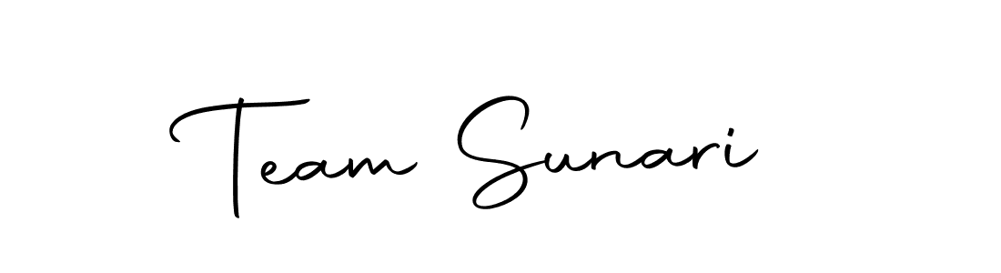 You should practise on your own different ways (Autography-DOLnW) to write your name (Team Sunari) in signature. don't let someone else do it for you. Team Sunari signature style 10 images and pictures png