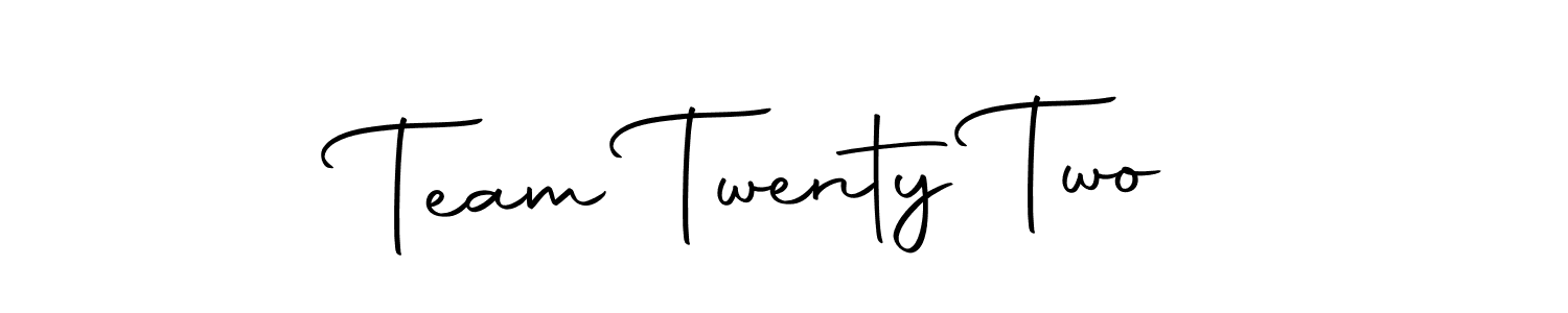 The best way (Autography-DOLnW) to make a short signature is to pick only two or three words in your name. The name Team Twenty Two include a total of six letters. For converting this name. Team Twenty Two signature style 10 images and pictures png
