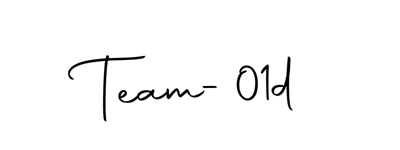 Design your own signature with our free online signature maker. With this signature software, you can create a handwritten (Autography-DOLnW) signature for name Team-01d. Team-01d signature style 10 images and pictures png