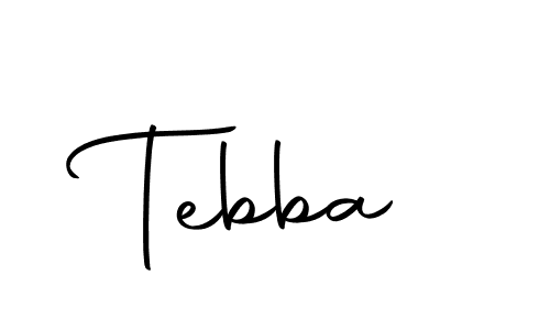 Create a beautiful signature design for name Tebba. With this signature (Autography-DOLnW) fonts, you can make a handwritten signature for free. Tebba signature style 10 images and pictures png