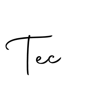 Design your own signature with our free online signature maker. With this signature software, you can create a handwritten (Autography-DOLnW) signature for name Tec. Tec signature style 10 images and pictures png