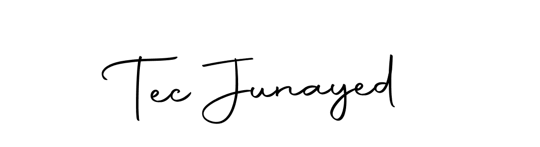 How to make Tec Junayed signature? Autography-DOLnW is a professional autograph style. Create handwritten signature for Tec Junayed name. Tec Junayed signature style 10 images and pictures png