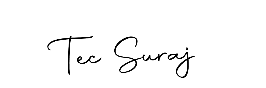 Make a beautiful signature design for name Tec Suraj. Use this online signature maker to create a handwritten signature for free. Tec Suraj signature style 10 images and pictures png