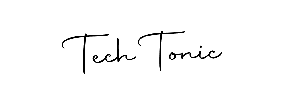 Create a beautiful signature design for name Tech Tonic. With this signature (Autography-DOLnW) fonts, you can make a handwritten signature for free. Tech Tonic signature style 10 images and pictures png