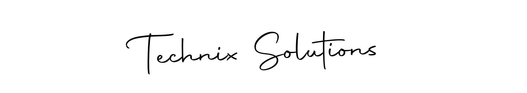 Make a beautiful signature design for name Technix Solutions. With this signature (Autography-DOLnW) style, you can create a handwritten signature for free. Technix Solutions signature style 10 images and pictures png