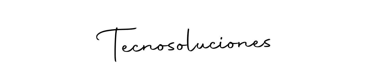 Use a signature maker to create a handwritten signature online. With this signature software, you can design (Autography-DOLnW) your own signature for name Tecnosoluciones. Tecnosoluciones signature style 10 images and pictures png