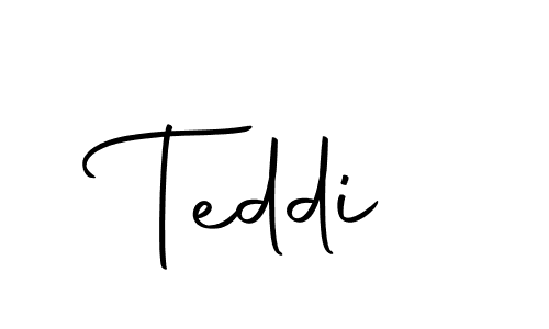 Create a beautiful signature design for name Teddi. With this signature (Autography-DOLnW) fonts, you can make a handwritten signature for free. Teddi signature style 10 images and pictures png