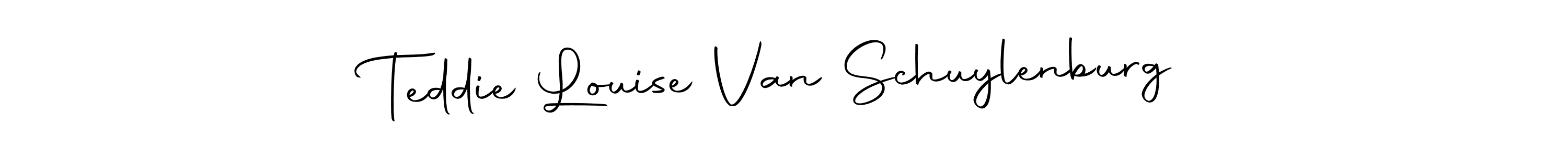 The best way (Autography-DOLnW) to make a short signature is to pick only two or three words in your name. The name Teddie Louise Van Schuylenburg include a total of six letters. For converting this name. Teddie Louise Van Schuylenburg signature style 10 images and pictures png