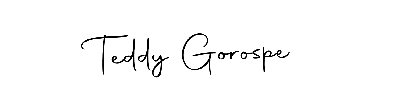 Make a beautiful signature design for name Teddy Gorospe. With this signature (Autography-DOLnW) style, you can create a handwritten signature for free. Teddy Gorospe signature style 10 images and pictures png