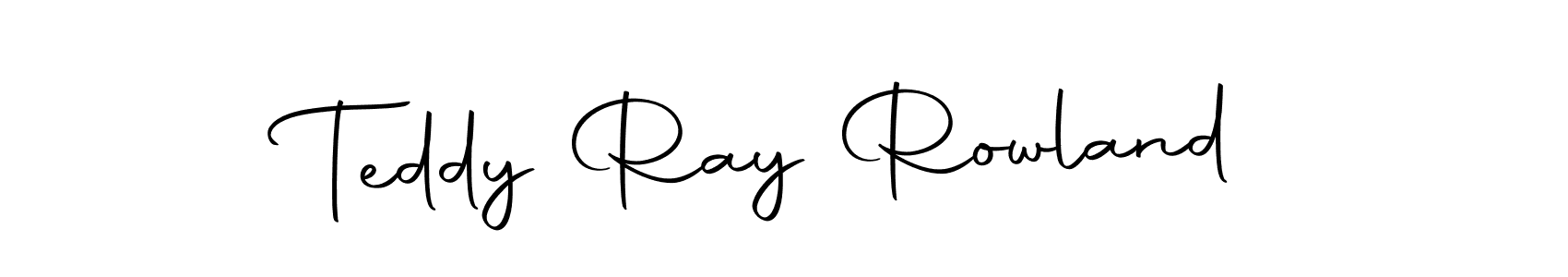 Make a beautiful signature design for name Teddy Ray Rowland. Use this online signature maker to create a handwritten signature for free. Teddy Ray Rowland signature style 10 images and pictures png