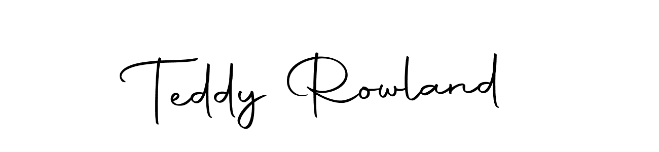 Make a short Teddy Rowland signature style. Manage your documents anywhere anytime using Autography-DOLnW. Create and add eSignatures, submit forms, share and send files easily. Teddy Rowland signature style 10 images and pictures png