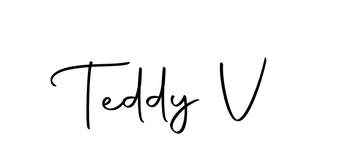 How to make Teddy V signature? Autography-DOLnW is a professional autograph style. Create handwritten signature for Teddy V name. Teddy V signature style 10 images and pictures png
