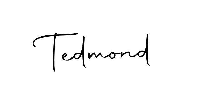 How to make Tedmond name signature. Use Autography-DOLnW style for creating short signs online. This is the latest handwritten sign. Tedmond signature style 10 images and pictures png