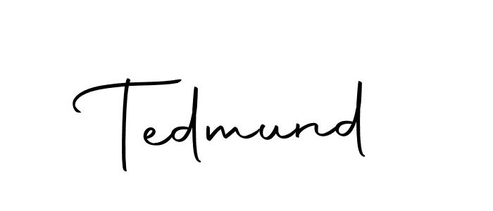 Make a short Tedmund signature style. Manage your documents anywhere anytime using Autography-DOLnW. Create and add eSignatures, submit forms, share and send files easily. Tedmund signature style 10 images and pictures png