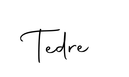 The best way (Autography-DOLnW) to make a short signature is to pick only two or three words in your name. The name Tedre include a total of six letters. For converting this name. Tedre signature style 10 images and pictures png
