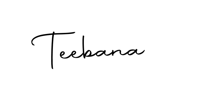 How to make Teebana name signature. Use Autography-DOLnW style for creating short signs online. This is the latest handwritten sign. Teebana signature style 10 images and pictures png
