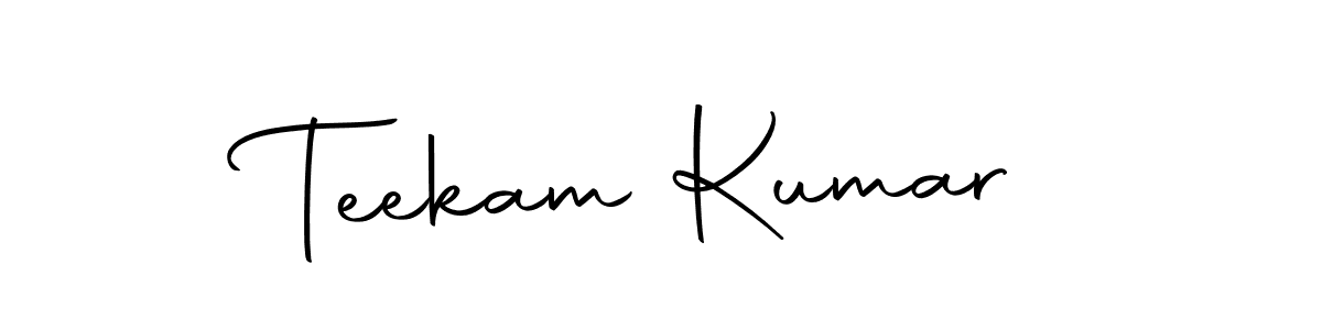 Design your own signature with our free online signature maker. With this signature software, you can create a handwritten (Autography-DOLnW) signature for name Teekam Kumar. Teekam Kumar signature style 10 images and pictures png