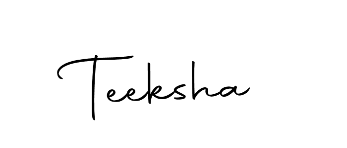 Make a beautiful signature design for name Teeksha. Use this online signature maker to create a handwritten signature for free. Teeksha signature style 10 images and pictures png