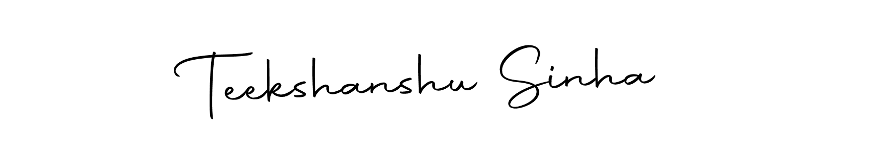 Make a beautiful signature design for name Teekshanshu Sinha. With this signature (Autography-DOLnW) style, you can create a handwritten signature for free. Teekshanshu Sinha signature style 10 images and pictures png