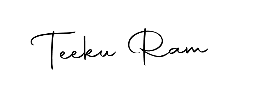 Create a beautiful signature design for name Teeku Ram. With this signature (Autography-DOLnW) fonts, you can make a handwritten signature for free. Teeku Ram signature style 10 images and pictures png