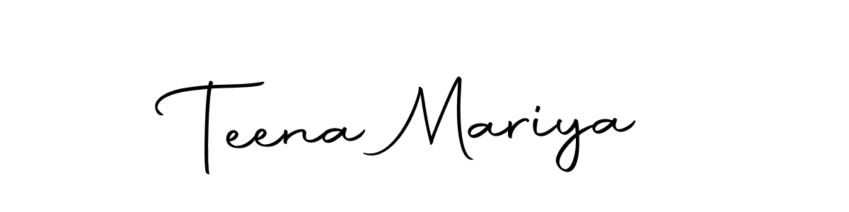 Also we have Teena Mariya name is the best signature style. Create professional handwritten signature collection using Autography-DOLnW autograph style. Teena Mariya signature style 10 images and pictures png