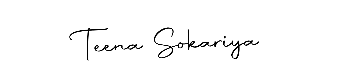 if you are searching for the best signature style for your name Teena Sokariya. so please give up your signature search. here we have designed multiple signature styles  using Autography-DOLnW. Teena Sokariya signature style 10 images and pictures png