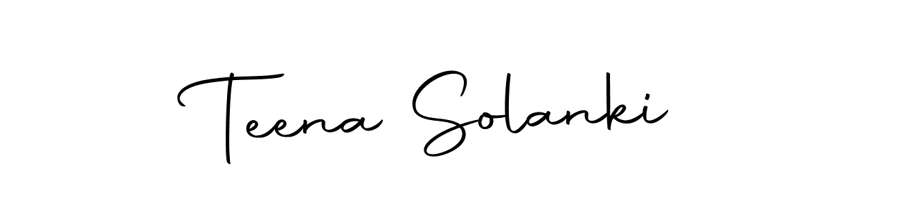 How to make Teena Solanki signature? Autography-DOLnW is a professional autograph style. Create handwritten signature for Teena Solanki name. Teena Solanki signature style 10 images and pictures png