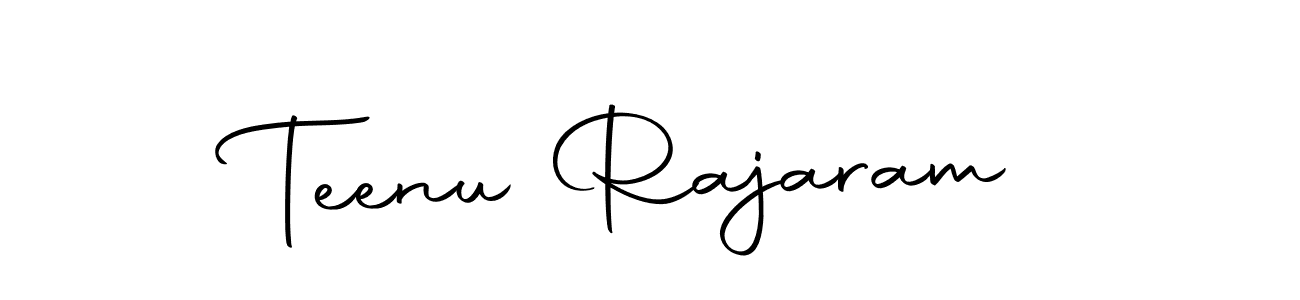 Autography-DOLnW is a professional signature style that is perfect for those who want to add a touch of class to their signature. It is also a great choice for those who want to make their signature more unique. Get Teenu Rajaram name to fancy signature for free. Teenu Rajaram signature style 10 images and pictures png
