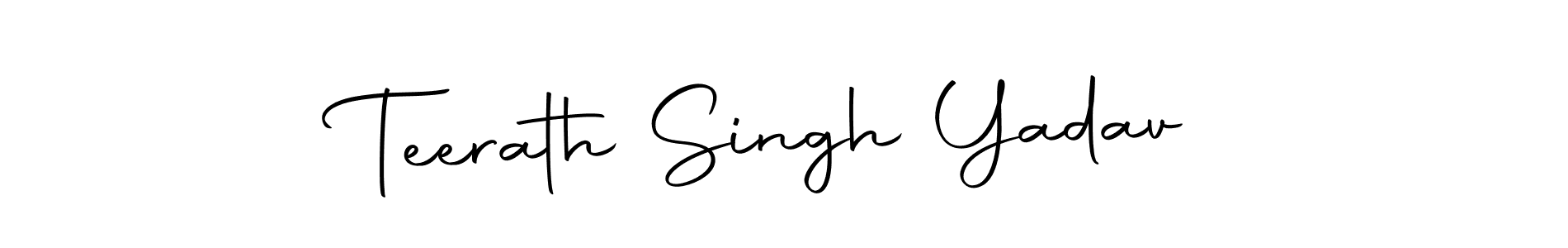 How to make Teerath Singh Yadav signature? Autography-DOLnW is a professional autograph style. Create handwritten signature for Teerath Singh Yadav name. Teerath Singh Yadav signature style 10 images and pictures png