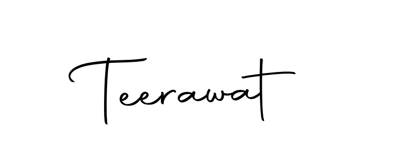 Teerawat stylish signature style. Best Handwritten Sign (Autography-DOLnW) for my name. Handwritten Signature Collection Ideas for my name Teerawat. Teerawat signature style 10 images and pictures png