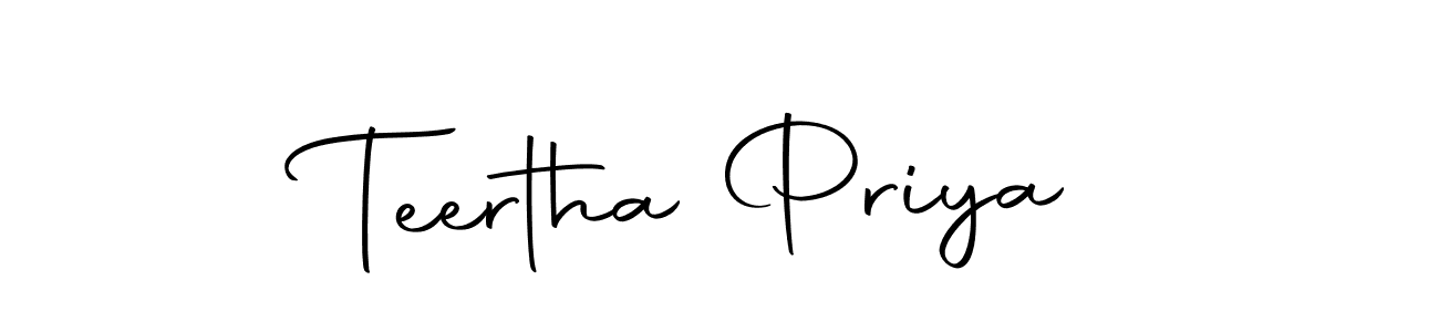 if you are searching for the best signature style for your name Teertha Priya. so please give up your signature search. here we have designed multiple signature styles  using Autography-DOLnW. Teertha Priya signature style 10 images and pictures png