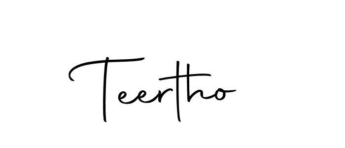 How to make Teertho signature? Autography-DOLnW is a professional autograph style. Create handwritten signature for Teertho name. Teertho signature style 10 images and pictures png