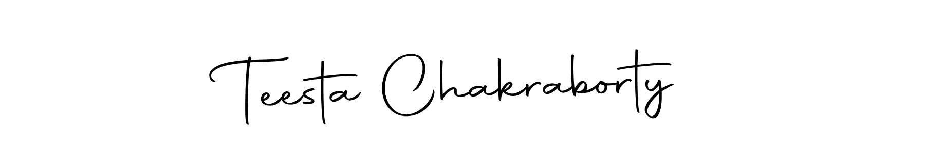 How to make Teesta Chakraborty signature? Autography-DOLnW is a professional autograph style. Create handwritten signature for Teesta Chakraborty name. Teesta Chakraborty signature style 10 images and pictures png