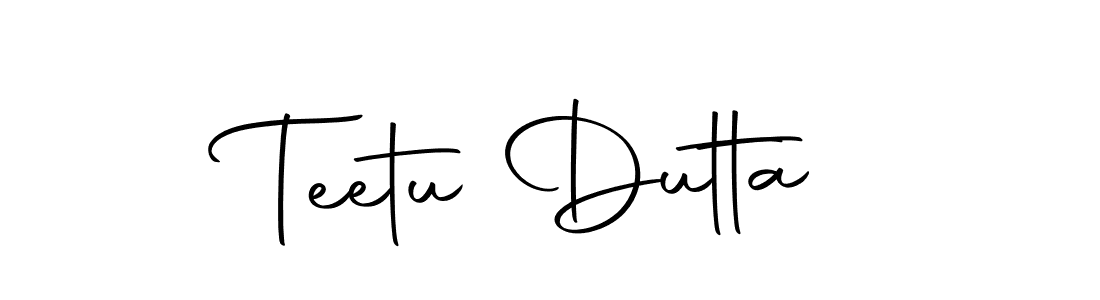 You can use this online signature creator to create a handwritten signature for the name Teetu Dutta. This is the best online autograph maker. Teetu Dutta signature style 10 images and pictures png