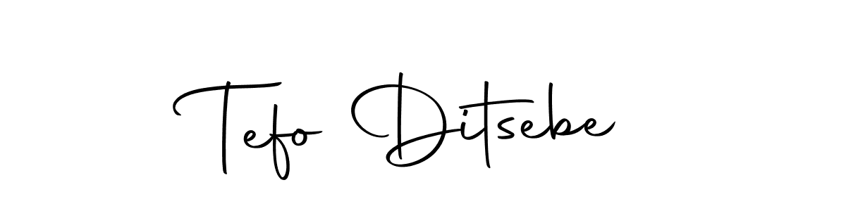 Create a beautiful signature design for name Tefo Ditsebe. With this signature (Autography-DOLnW) fonts, you can make a handwritten signature for free. Tefo Ditsebe signature style 10 images and pictures png