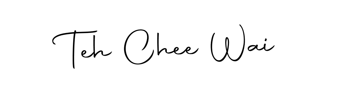 The best way (Autography-DOLnW) to make a short signature is to pick only two or three words in your name. The name Teh Chee Wai include a total of six letters. For converting this name. Teh Chee Wai signature style 10 images and pictures png