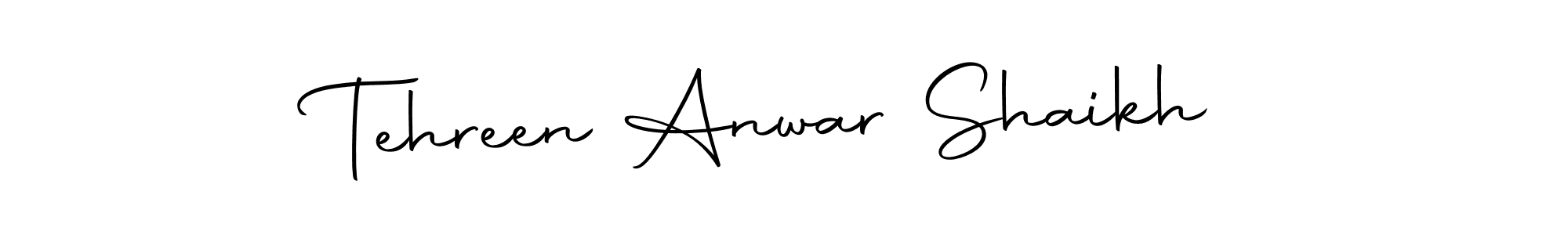 Make a beautiful signature design for name Tehreen Anwar Shaikh. With this signature (Autography-DOLnW) style, you can create a handwritten signature for free. Tehreen Anwar Shaikh signature style 10 images and pictures png