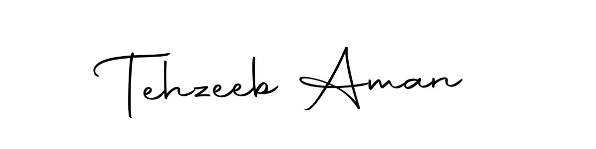 How to make Tehzeeb Aman signature? Autography-DOLnW is a professional autograph style. Create handwritten signature for Tehzeeb Aman name. Tehzeeb Aman signature style 10 images and pictures png