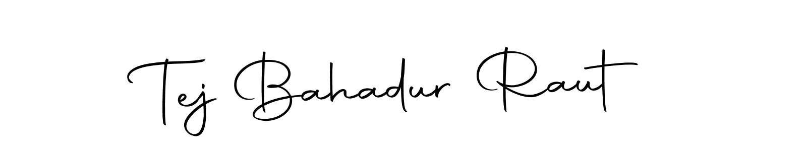 You can use this online signature creator to create a handwritten signature for the name Tej Bahadur Raut. This is the best online autograph maker. Tej Bahadur Raut signature style 10 images and pictures png