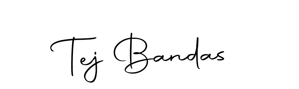Tej Bandas stylish signature style. Best Handwritten Sign (Autography-DOLnW) for my name. Handwritten Signature Collection Ideas for my name Tej Bandas. Tej Bandas signature style 10 images and pictures png