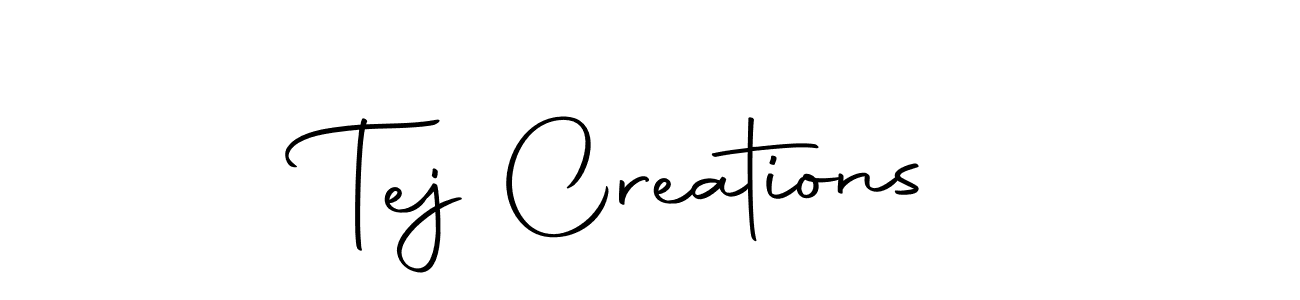 Use a signature maker to create a handwritten signature online. With this signature software, you can design (Autography-DOLnW) your own signature for name Tej Creations. Tej Creations signature style 10 images and pictures png