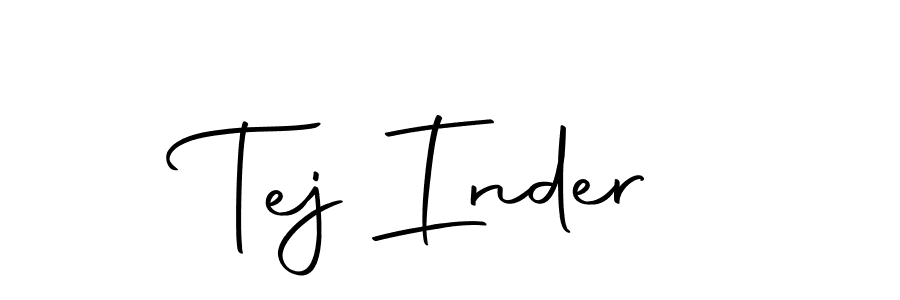 Make a beautiful signature design for name Tej Inder. With this signature (Autography-DOLnW) style, you can create a handwritten signature for free. Tej Inder signature style 10 images and pictures png