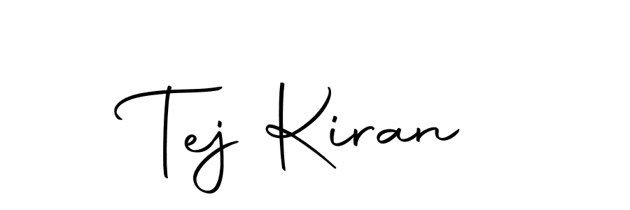 You should practise on your own different ways (Autography-DOLnW) to write your name (Tej Kiran) in signature. don't let someone else do it for you. Tej Kiran signature style 10 images and pictures png