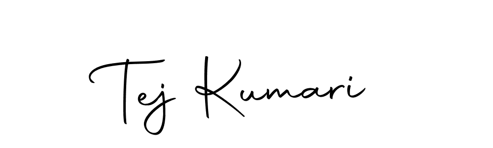 Design your own signature with our free online signature maker. With this signature software, you can create a handwritten (Autography-DOLnW) signature for name Tej Kumari. Tej Kumari signature style 10 images and pictures png