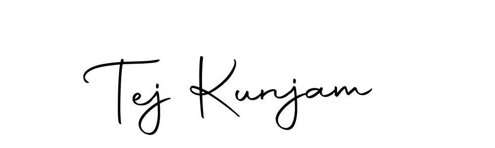 Also we have Tej Kunjam name is the best signature style. Create professional handwritten signature collection using Autography-DOLnW autograph style. Tej Kunjam signature style 10 images and pictures png