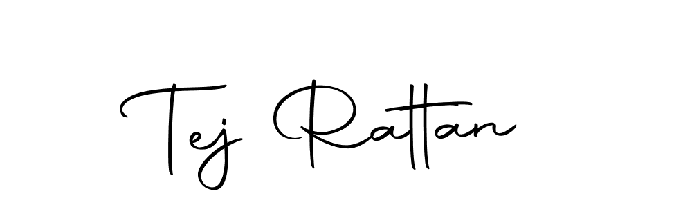 Design your own signature with our free online signature maker. With this signature software, you can create a handwritten (Autography-DOLnW) signature for name Tej Rattan. Tej Rattan signature style 10 images and pictures png