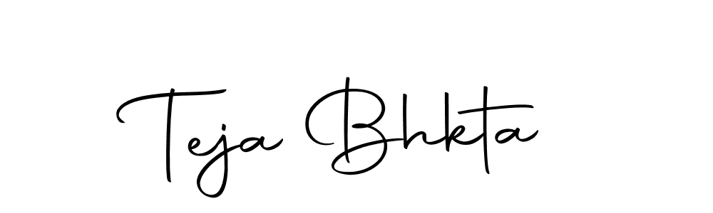 Create a beautiful signature design for name Teja Bhkta. With this signature (Autography-DOLnW) fonts, you can make a handwritten signature for free. Teja Bhkta signature style 10 images and pictures png