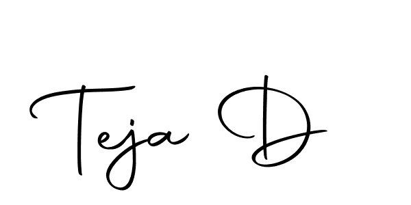 Autography-DOLnW is a professional signature style that is perfect for those who want to add a touch of class to their signature. It is also a great choice for those who want to make their signature more unique. Get Teja D name to fancy signature for free. Teja D signature style 10 images and pictures png