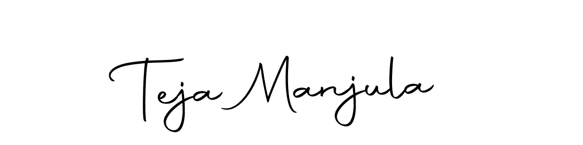 You should practise on your own different ways (Autography-DOLnW) to write your name (Teja Manjula) in signature. don't let someone else do it for you. Teja Manjula signature style 10 images and pictures png