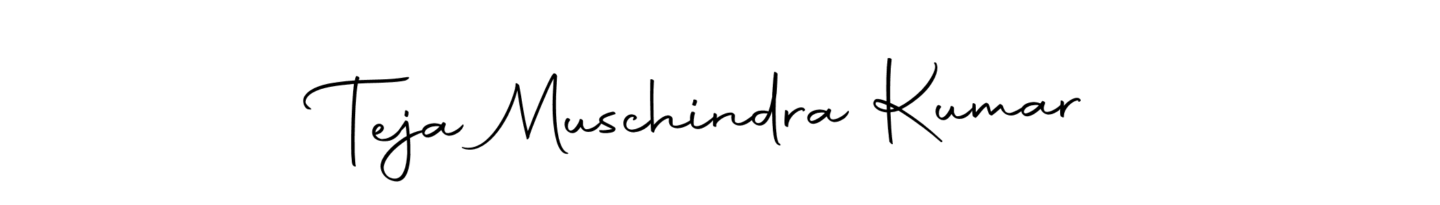Create a beautiful signature design for name Teja Muschindra Kumar. With this signature (Autography-DOLnW) fonts, you can make a handwritten signature for free. Teja Muschindra Kumar signature style 10 images and pictures png
